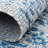 Cowell Oriental Blue/Gray Indoor/Outdoor Area Rug-517157300