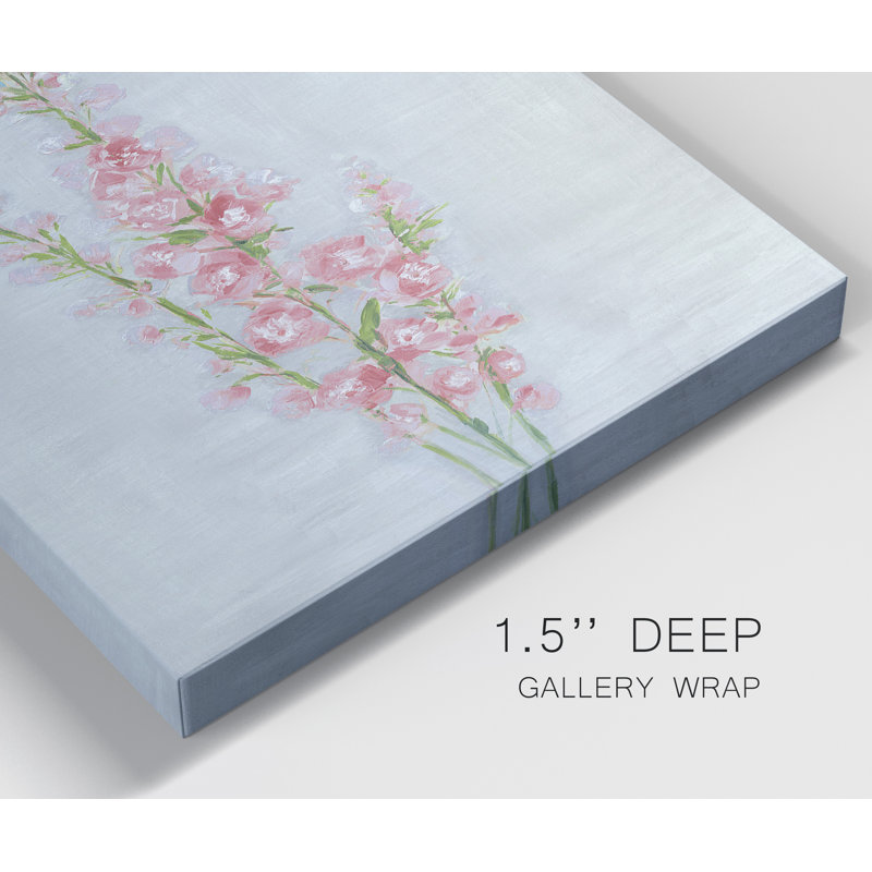 Foxglove Garden I - ensemble de 2 reproductions, Pas de tapis, H 32 po x l 48 po x P 1 po, Toile tendue