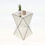 Table d'appoint à motif géométrique champagne Champagne