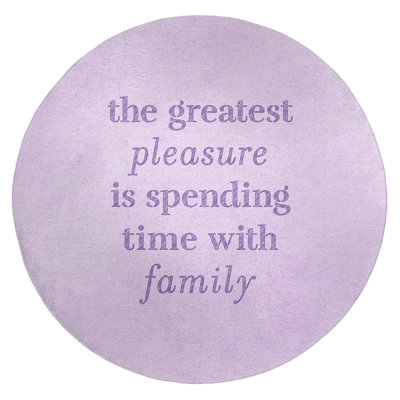 Quotes Chenille Indoor Rug