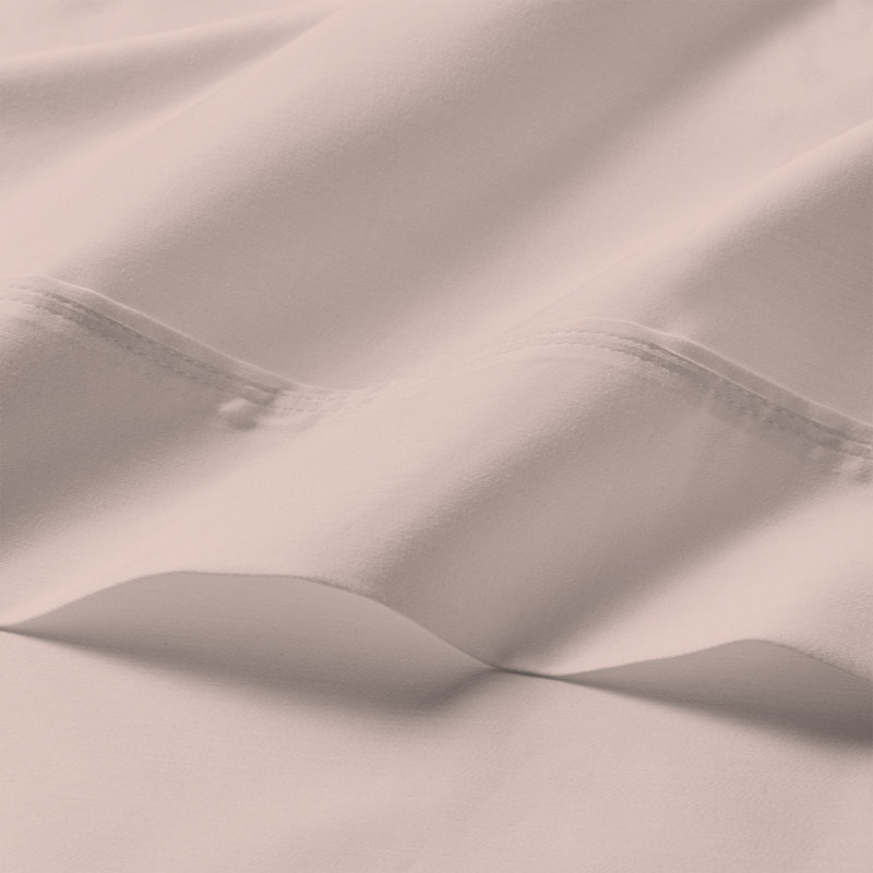 Blush Cotton Percale Twin Sheet Set