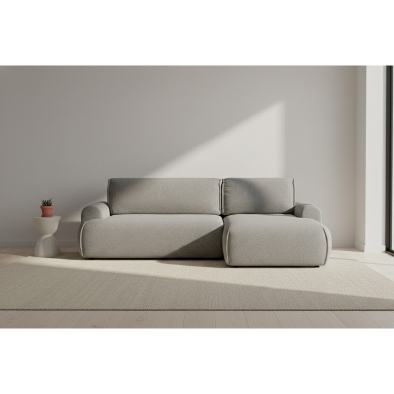 Softy Corner Sofa 2,5 seater with sleeping function, Left Hand Facing, Grey
