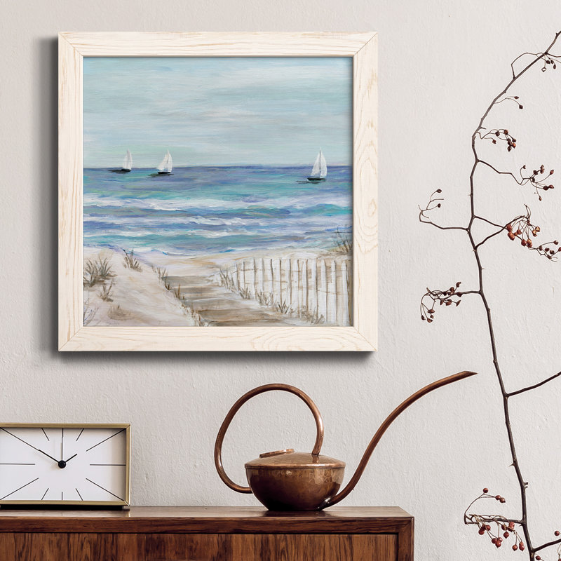 Gulf Shores III - Toile encadrée de qualité supérieure - prête à être accrochée, H 17 po x l 17 po x P 1,5 po