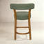 Tabouret de bar 26 po à hauteur de comptoir avec structure en bois massif-379019870-385702560