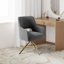 Fauteuil pivotant rembourré Breann-93705355