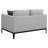 Jared Upholstered Track Arm Loveseat Light Grey
