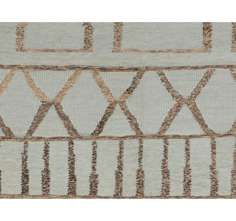 Moroccan Geometric Area Rug in Gray