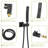 Oil Rubber Bronze Dual Shower - Balanced 1.8 Gpm Rainfall And Handheld Head With Adjustable Spray Ceiling Mount-117432619