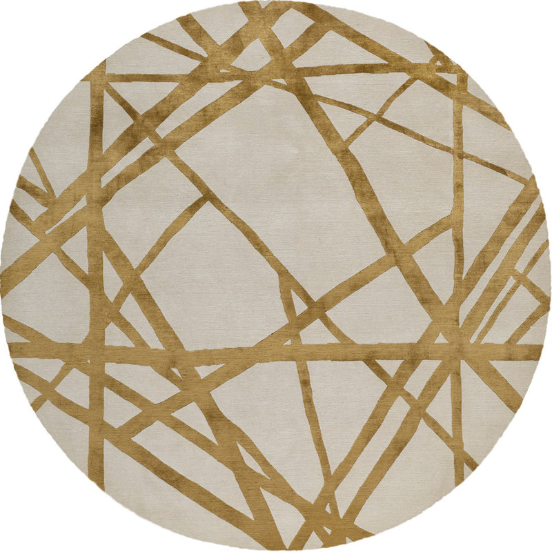 Kelly Wearstler Channels Copper Area Rug, Round 8'