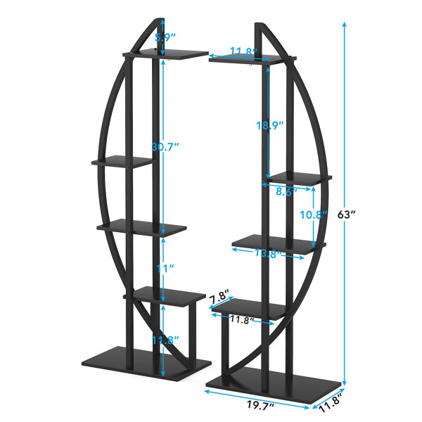 17 Stories Aluin Plant Stand - Set of 2 & Reviews | Wayfair