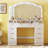 9-drawer Large Makeup Vanity With Lights And Power Outlets