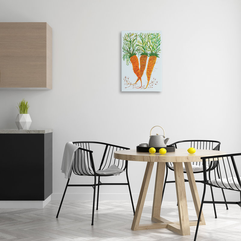 «Whimsical Garden Carrots», conception par Kay Widdowson, H 24 po x l 16 po