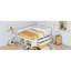 Lit de jour double avec tiroirs et tablettes, blanc-1444467211-1444467213