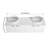 60" Bathroom Vanity with Sink, 60 Inch Floating Vanity, Double Sink Wall Mounted Vanity Combo, Modern White Bathroom Vanity Set with 4 Doors and Ceramic Basin Sink-1997229798