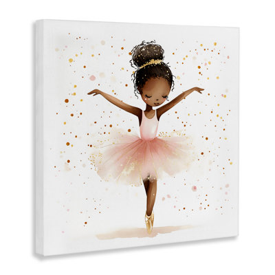 Ballerine rose avec toile dorée, design by Creative Studio
