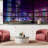 Modern City Buildings Peel & Stick Border-93868349