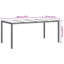 Garden Table Brown Tempered Glass&Poly Rattan Patio Table Multi Colours-1605534324-1605534327