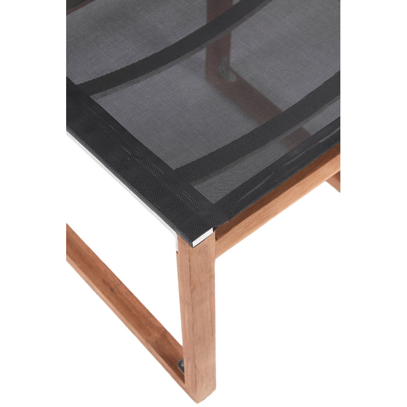 Patio Dining Side Chair, Black