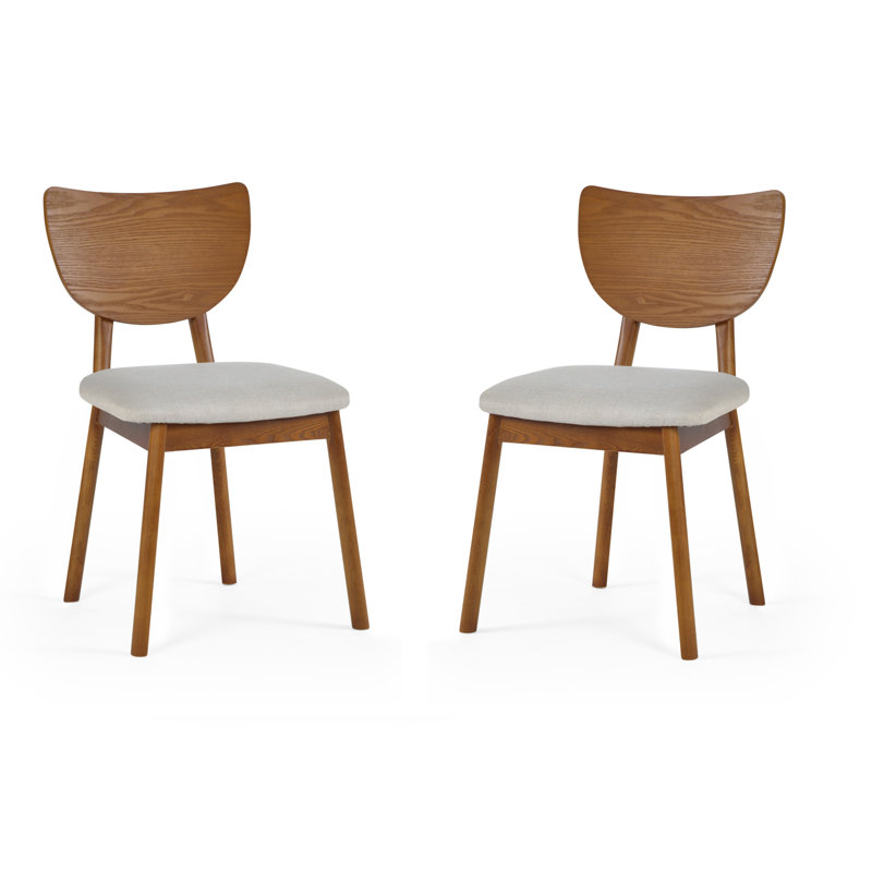 Tibbie 45cm H Upholstered Side Chair in Brown