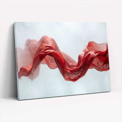 Red Flow Canvas Wall Art Oil Painting Print Set Of 1