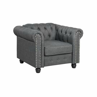 Fauteuil en velours de 38,5 po de largeur Aashif