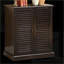Armoires à chaussures avec tablettes réglables Portes à persiennes, espresso | L 30 po x P 15 po x H 34,5 po | Bois massif | Chambre-918457020