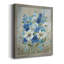 Toile encadrée de qualité supérieure Blue Garden II - prête à être accrochée-175331382-175331370