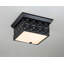 Alpha Square Flush Mount In Black-813521962