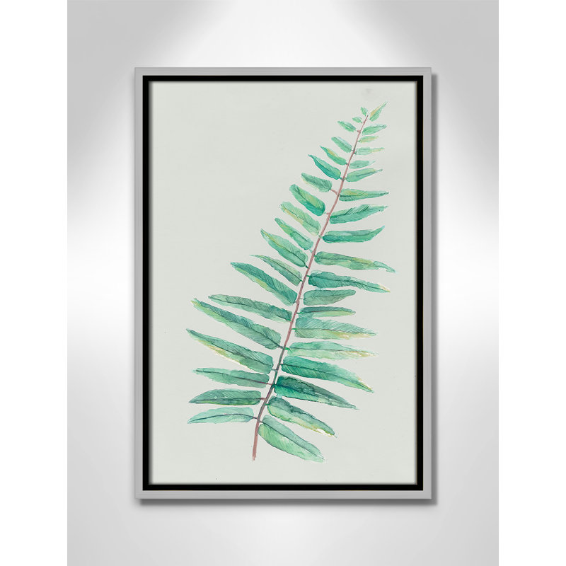 «Delicate Botanical I», reproduction d'art sur toile, H 19,5 po x l 13,5 po x P 2 po, Argent argent