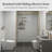 48"-48.8" W x 76" H Triple Panel Sliding Shower Door, 8mm Tempered Glass, Stainless Steel Frame-128980639