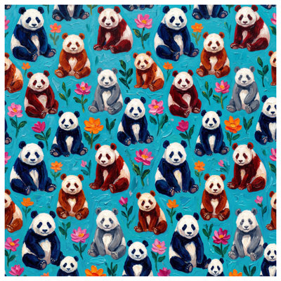 Rideaux de douche Pandas