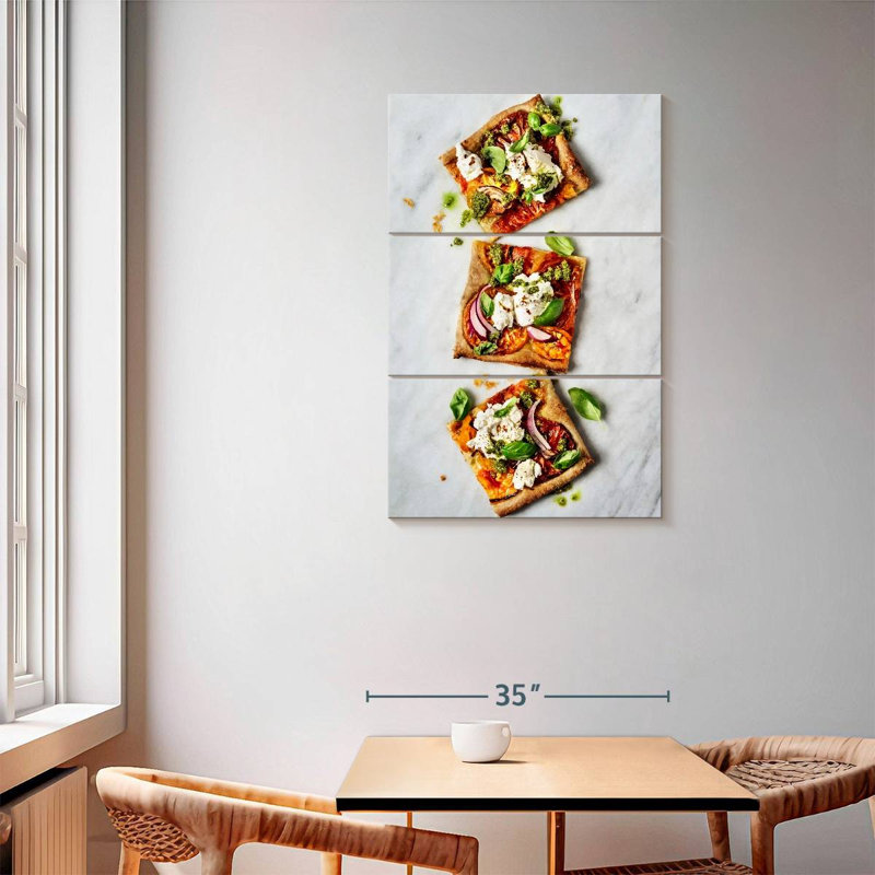 Yarlin Flatbread Pizza Squares, 57" H x 36" W