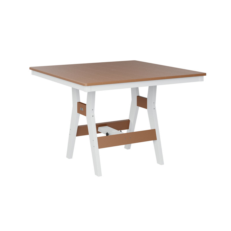 Table de bout carrée en cèdre Bulger, H 35,5 po x l 44 po x P 44 po, Cèdre