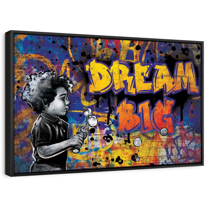 " Dreams And Ambitions Typography ", 25" H x 17" W