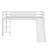 Twin Size Rubber Wood Low Loft Bed – Slide, Ladder & Safety Guardrails-1787994770