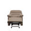 Fauteuil inclinable brun clair avec accoudoirs coussinés-166447104