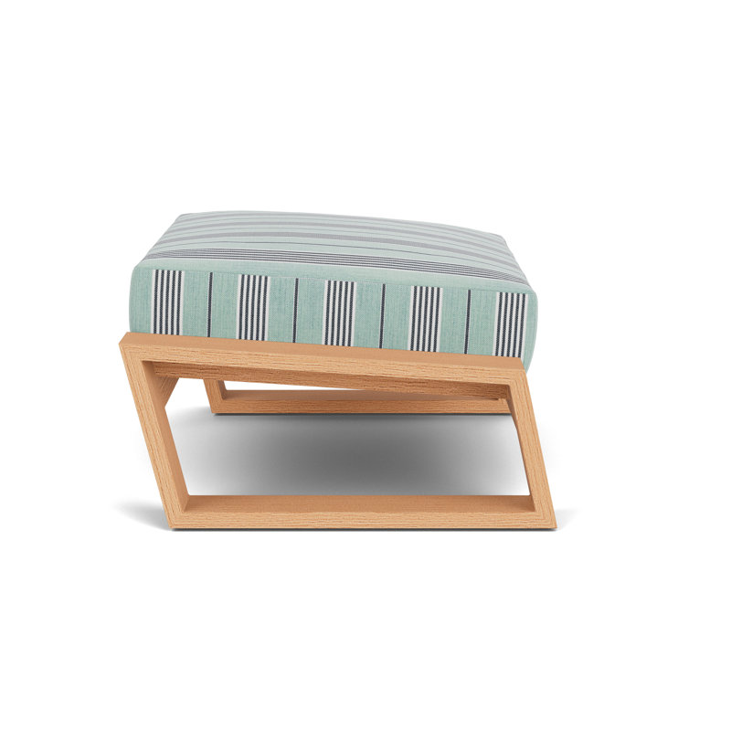 Pursuit Outdoor Ottoman, Hansen Seaglass