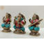 Ensemble de 3 figurines Saraswati-Ganesha-Lakshmi