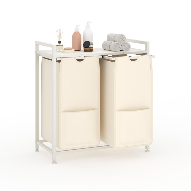 Laundry Room Organiser, 72.3 cm H x 66.6 cm W x 33 cm D, White