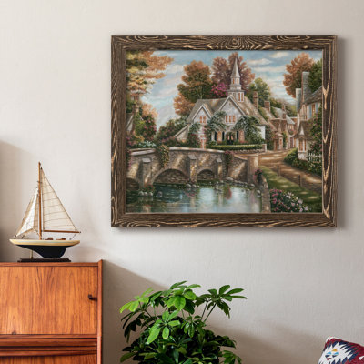 «Country Church», cadre photo, impression sur toile