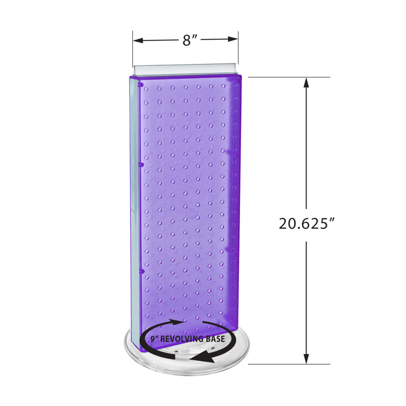 Plastique H 20,625 po x l 8 po avec 16 crochets inclus