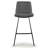 Upholstered Counter Stool with Metal Frame-1803781941