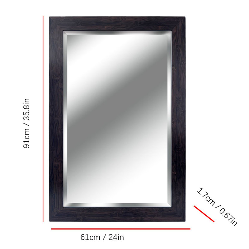 Miroir mural noir, Noir