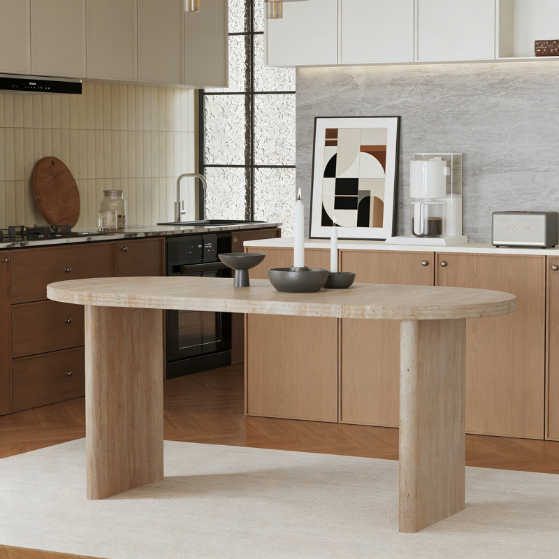 Table de salle à manger extensible de 55,12 "à 78,26" avec rallonges amovibles, table de salle à manger et de cuisine extensible de style Mid-Century moderne