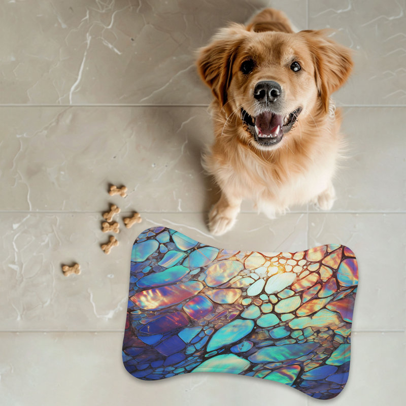 Shimmering Opal Designs - Tapis d'alimentation en os 1 pièce