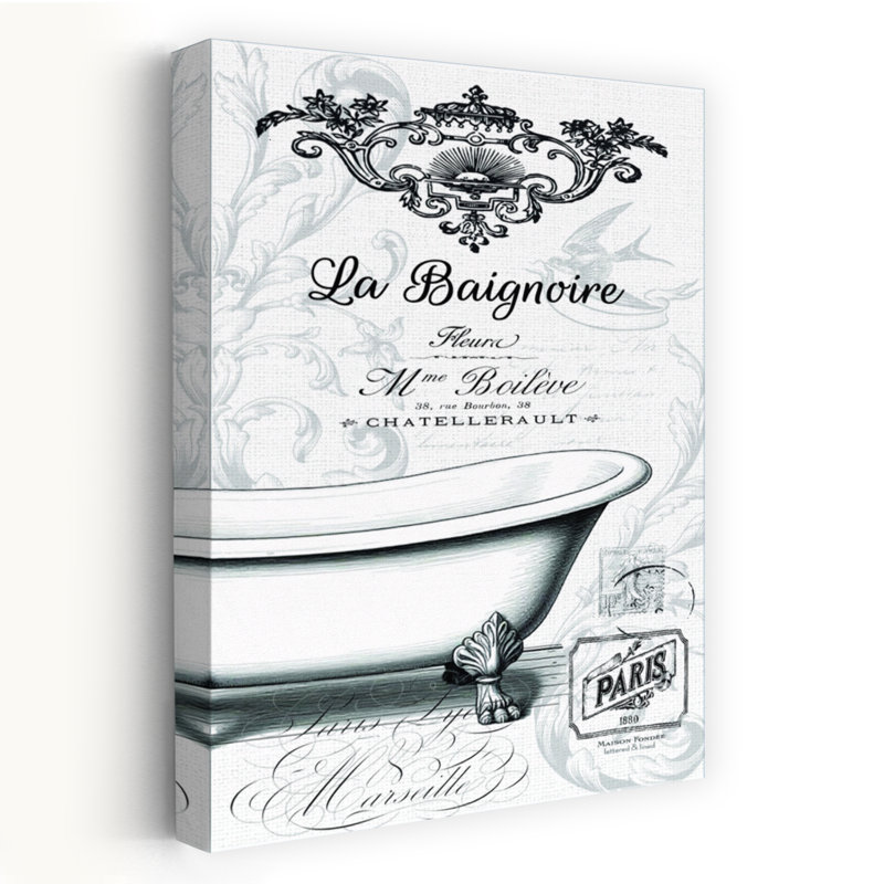 Art mural La Baignoire, H 18 po x l 12 po