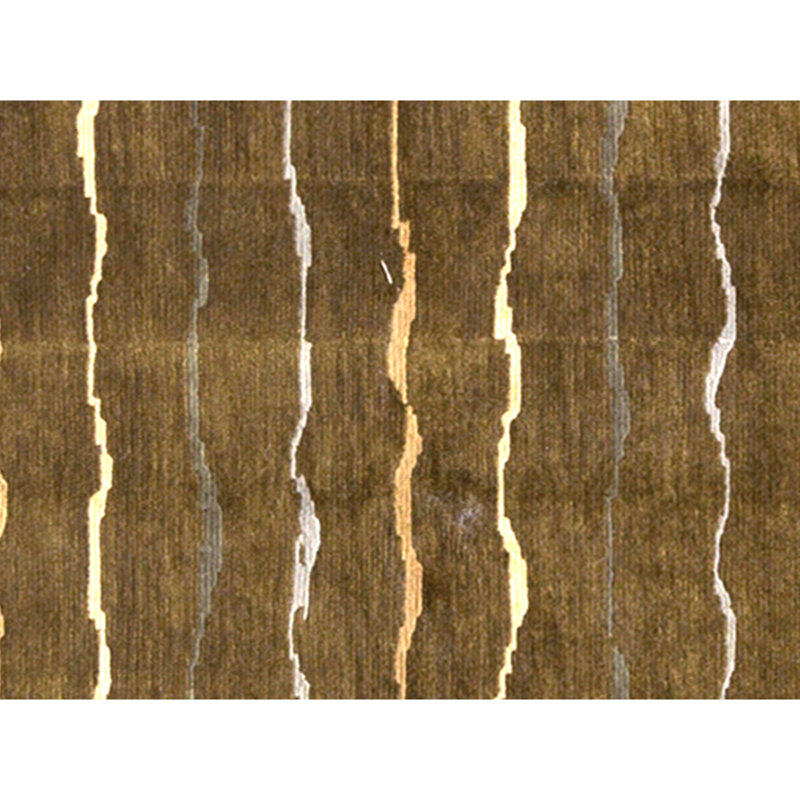 Hand Knotted Area Rug in Gold