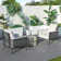 Hudson 3-Piece Patio Sets With End Table