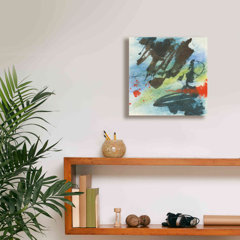 «Graffiti Blue II» par Chris Paschke, H 12 po x l 12 po x P 0,75 po