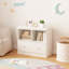 Rangement pour jouets pour enfants avec grand tiroir, bibliothèque basse